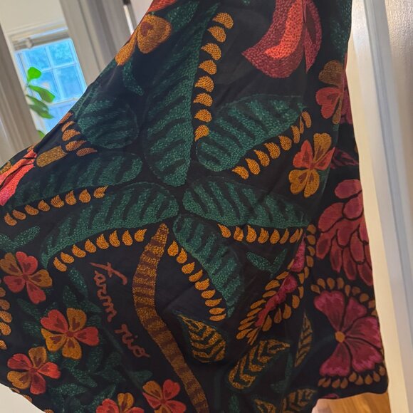 Farm Rio - Black Flowerdoscopic Midi Skirt & Top Set - Picture 11 of 11